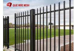 China Powder Coated Wire Mesh Fence Panels Pregalvanized Spear Top Security Garrison supplier