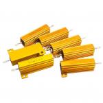 RX24 75W 10K Ohm Power Golden Aluminium Housed Metal Shell Case Wire Wound Resistor Wirewound for sale