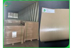 China Greaseproof 140g + 15g Glossy PE Coated Kraft Paper In Roll 790mm supplier