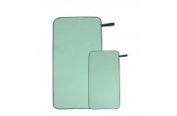China Green Embroidered Fitness Golf Sports Sweat Towel Microfibre Swimming Towel Custom supplier
