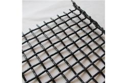 China High Tensile 65mn Woven Steel Mesh Panels , Vibrating Screen Mesh For Crusher supplier