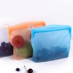 3 Pack Food Grade Silicone Reusable Food Storage Bag for sale
