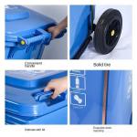 Outdoor 240L Garbage Bin Green Recycle Plastic Trash Bin Wheeled Trash Can