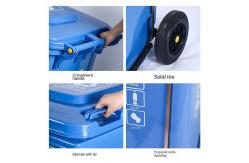 China Outdoor 240L Garbage Bin Green Recycle Plastic Trash Bin Wheeled Trash Can supplier