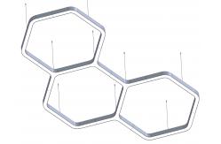 China Hexagon Led Linear Light Customized LED Light For Shopping Mall supplier