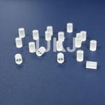 Fine Grinding Optic Sapphire Shaped Pieces Sapphire Glass With Hole for sale