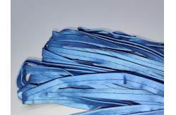 China 2cm Fold In Half High Visibility Blue Reflective Piping Sewing On Garment supplier