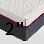 2 Ventilated Memory Foam Mattress With Washable Removal Cover
