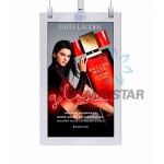 Double Sized Digital Advertising Screens 55 Inch OLED Wallpaper Hanging Retail Display for sale