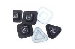 China Laser Carving Silicone Keypad Button Backlit Rubber Electronic Button supplier