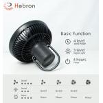 USB Rechargeable Portable Camping Fan Folding Detachable Battery Operated Fan for sale