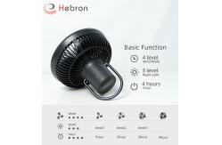 China USB Rechargeable Portable Camping Fan Folding Detachable Battery Operated Fan supplier