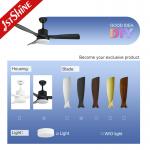 Adjustable Speed Remote Control Ceiling Fan , Quiet Energy Saving LED Ceiling Fan