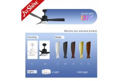 China Adjustable Speed Remote Control Ceiling Fan , Quiet Energy Saving LED Ceiling Fan supplier