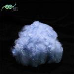 Artificial Recycled PET Polyester Synthetic Fiber PSF 9D Blue For Pillow for sale