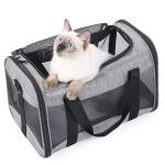 2 Doors Pet Carrier Handbag More Ventilated Dog Shoulder Carry Bag 12kg Capacity for sale