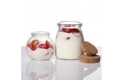 China BPA Free Sealable Glass Pudding Jars Clear Transparent OEM supplier
