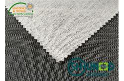 China Bleach White / Black Woven Fusing Interfacing With Powder Dot PA Coating supplier