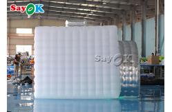 China Inflatable Party Tent Customized Portable Inflatable Photo Booth With Led Light supplier