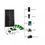 Cell Type Solar Powered Light Lithium Build-In Battery With Switch Emergency Rechargeable for sale