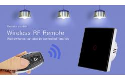 China 433RF Wireless Remote Control Switch 1gang 0 - 20 Meters Smart Wall Light Switch supplier