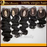 Brazilian 100% Human Lace Top Closure Natural Brown For Women 5A Grade for sale