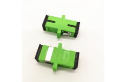 China Sc Apc Simplex FTTB FTTX Green Fiber Optic Adaptor supplier
