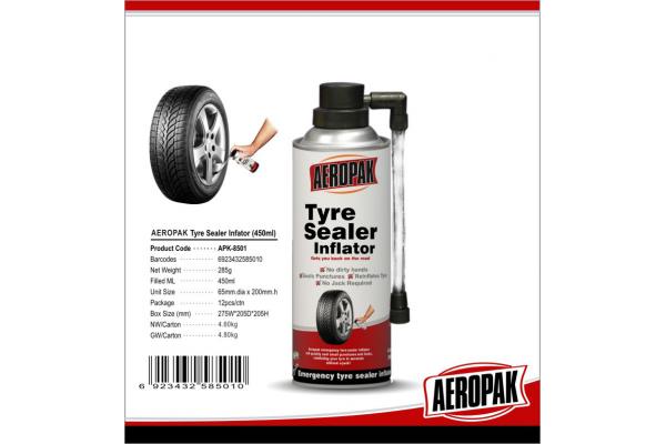 Puncture Preventative Emergency Tyre Repair , 500ml Tire Inflator Sealer