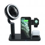 110KHz Multifunction Wireless Charger Stand PC ABS 9V 2A With Fan for sale