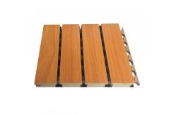 China MDF Wooden Grooved Acoustic Panel Noise Reduction ASTM Fireproof Material supplier