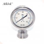 Diameter 63mm Stainless Steel Gas Pressure Gauge Manometer for sale