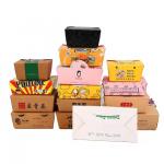 Custom Corrugated Packaging Boxes Biodegradable Lunch Box for Sushi Burger Salad for sale