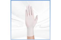 China White Latex Gloves Safe And Sanitary Disposable Latex Gloves For Clean Handling supplier
