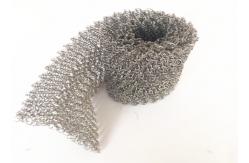 China Pure Nickel Knitted Wire Mesh High Temperature Resistance For Demister Pad supplier