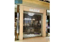China 12mm Bar Polycarbonate Clear Roller Shutters For Store supplier