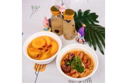 China 24oz Compostable Bagasse Bowls Eco Friendly Sugarcane Pulp Box Bowl With Lids supplier