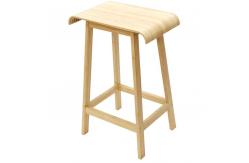 China Creative Bamboo Curved Seat Bar Stool with Eco-friendly Design and CE Certificate supplier