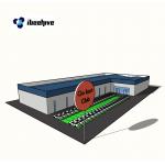 Q355 Metal Frame Structure Prefab Garage Workshop Shop Buildings