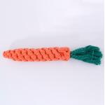 Carrot Shape Durable Dog Toys , Interactive Puppy Chew Toys 23 * 2 . 5CM