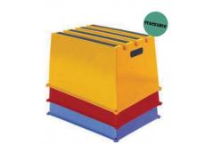 China Polyethylene Safety Plastic Single Step Stool Non Slip Stackable supplier