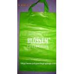 Recyclable 0.15mm HDPE Soft Loop Handle Bag / Plastic Shopping Bags for sale