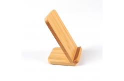 China Bamboo Recyclable Vertical Mobile Phone Wireless Charger 7.5W 205KHZ supplier