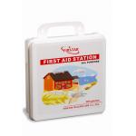 Small Wall Mounted First Aid Kit Box For Office 10 Persons Ambulance With Handle for sale