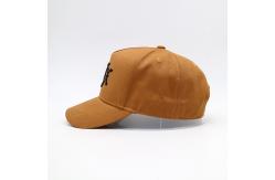 China 5 Panel Constructured Baseball Cap with Adjustable Strap and Reinforced Seams supplier