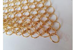 China 2.0x20mm Chainmail Wire Mesh Drapery Stainless Steel For Space Division Curtain supplier