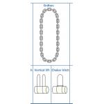 Customizable Polishing Chain Sling Hoisting With Up To 5 Tons Working Load Limit for sale