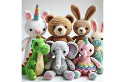 China Wholesale OEM Cute Customized Handmade Stuffed Animal Doll Crochet Toy Baby Gift supplier