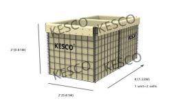 China Defensive Hesco Bastion Barrier MIL 2 Expeditionary Barrier System supplier