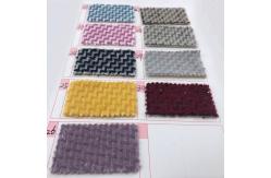 China Chenille Woven Feather Brushed Polyester Wool Coating Fabric 850gsm supplier