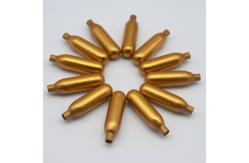 China Non Threaded N2O 8g Nitrous Oxide Cartridge Fe Zn8 Zinc For Food supplier
